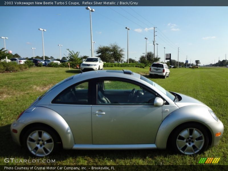 Reflex Silver Metallic / Black/Grey 2003 Volkswagen New Beetle Turbo S Coupe