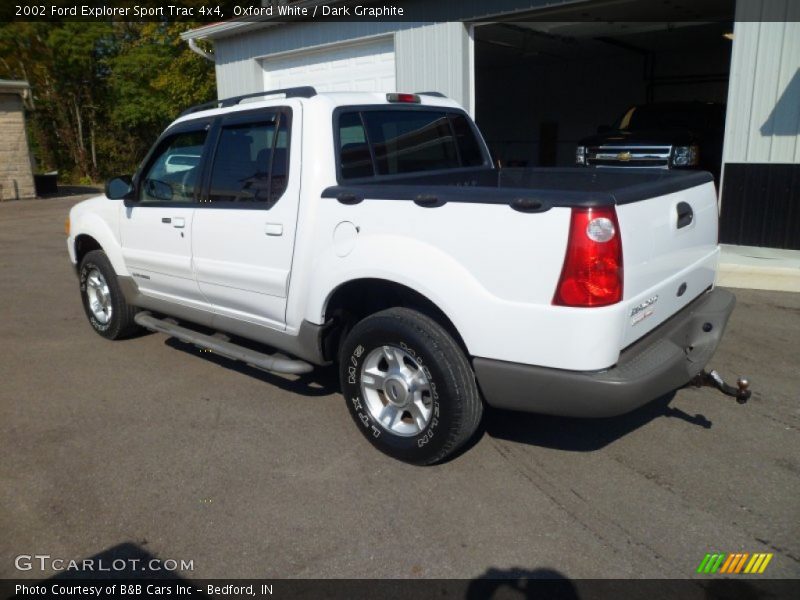 Oxford White / Dark Graphite 2002 Ford Explorer Sport Trac 4x4