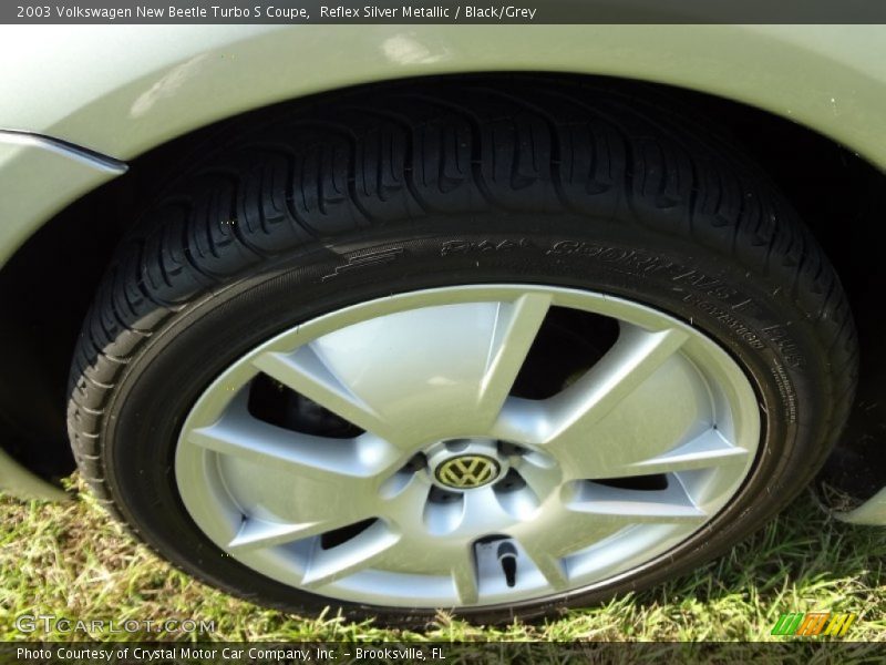 Reflex Silver Metallic / Black/Grey 2003 Volkswagen New Beetle Turbo S Coupe