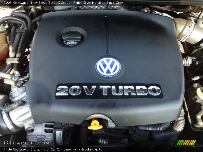 Reflex Silver Metallic / Black/Grey 2003 Volkswagen New Beetle Turbo S Coupe