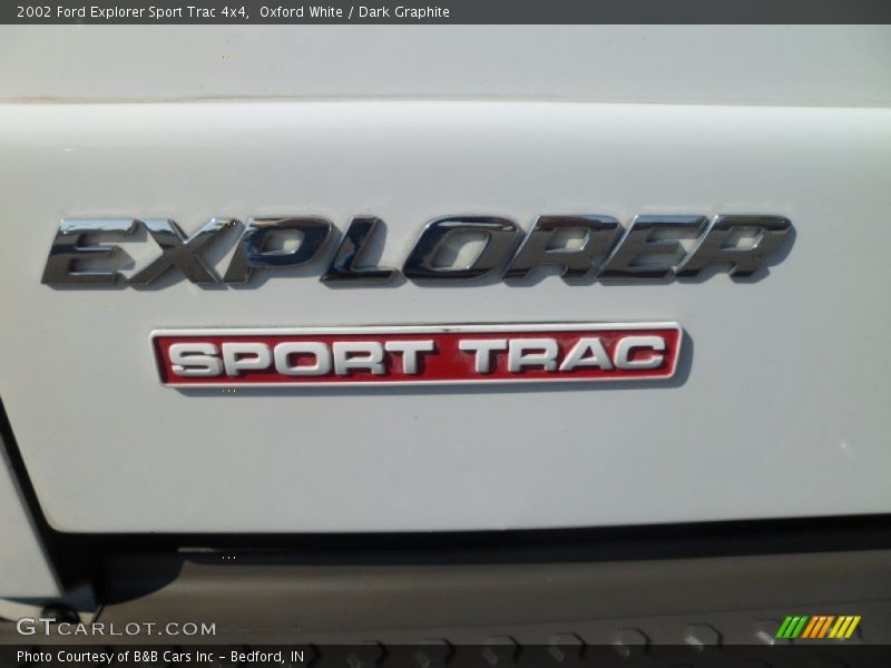 Oxford White / Dark Graphite 2002 Ford Explorer Sport Trac 4x4