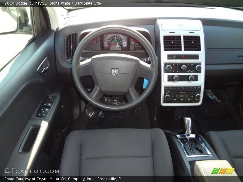 Stone White / Dark Slate Gray 2010 Dodge Journey SE