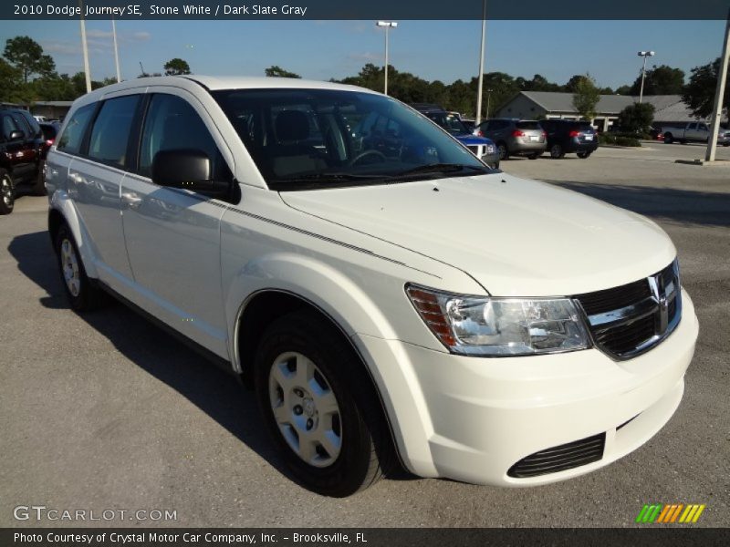 Stone White / Dark Slate Gray 2010 Dodge Journey SE