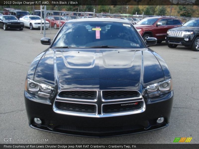 Pitch Black / Black 2013 Dodge Charger R/T AWD