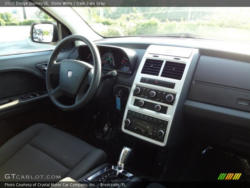 Stone White / Dark Slate Gray 2010 Dodge Journey SE