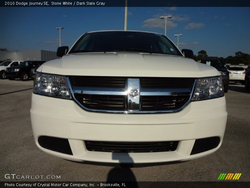 Stone White / Dark Slate Gray 2010 Dodge Journey SE