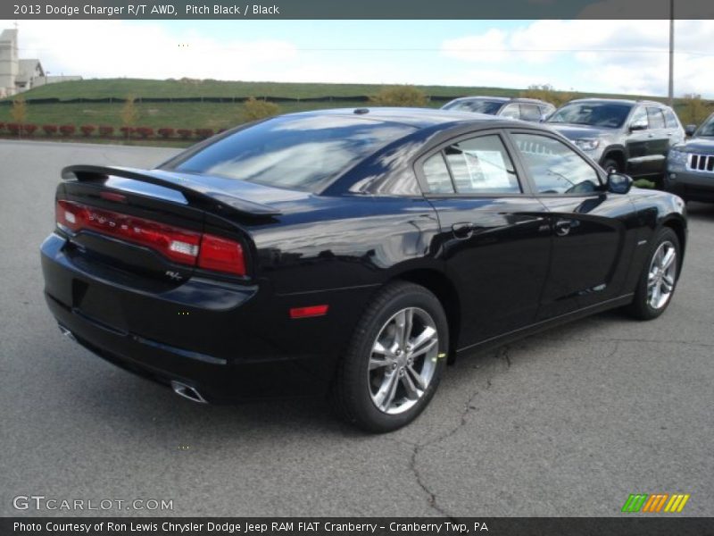 Pitch Black / Black 2013 Dodge Charger R/T AWD