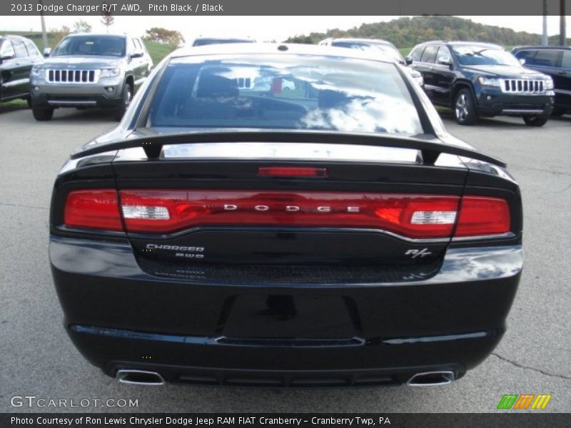 Pitch Black / Black 2013 Dodge Charger R/T AWD
