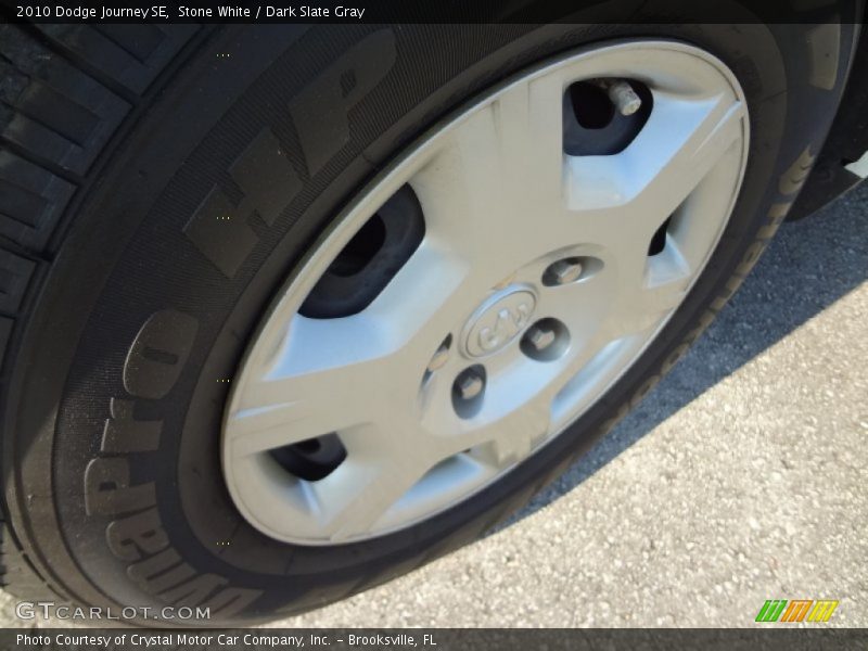 Stone White / Dark Slate Gray 2010 Dodge Journey SE