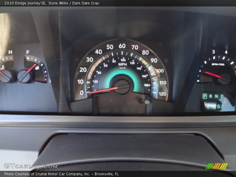Stone White / Dark Slate Gray 2010 Dodge Journey SE