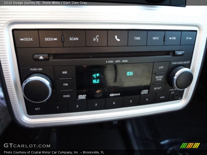 Stone White / Dark Slate Gray 2010 Dodge Journey SE