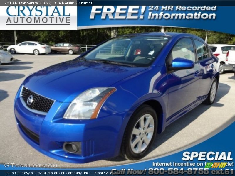 Blue Metallic / Charcoal 2010 Nissan Sentra 2.0 SR