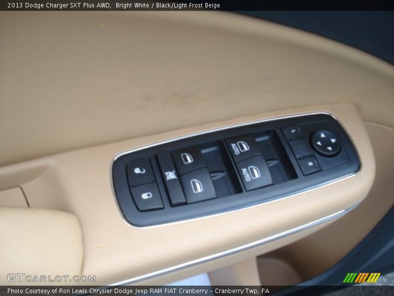 Bright White / Black/Light Frost Beige 2013 Dodge Charger SXT Plus AWD