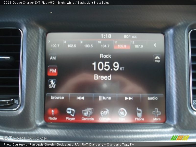 Bright White / Black/Light Frost Beige 2013 Dodge Charger SXT Plus AWD