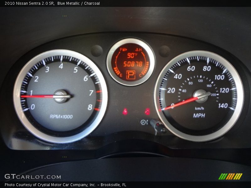 Blue Metallic / Charcoal 2010 Nissan Sentra 2.0 SR