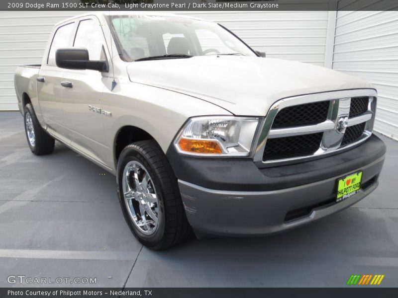 Light Graystone Pearl / Dark Slate/Medium Graystone 2009 Dodge Ram 1500 SLT Crew Cab