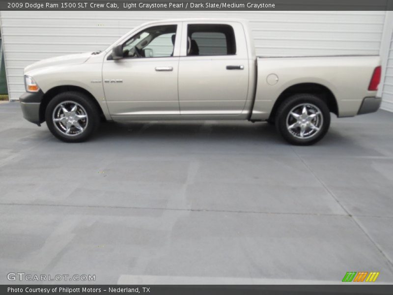 Light Graystone Pearl / Dark Slate/Medium Graystone 2009 Dodge Ram 1500 SLT Crew Cab