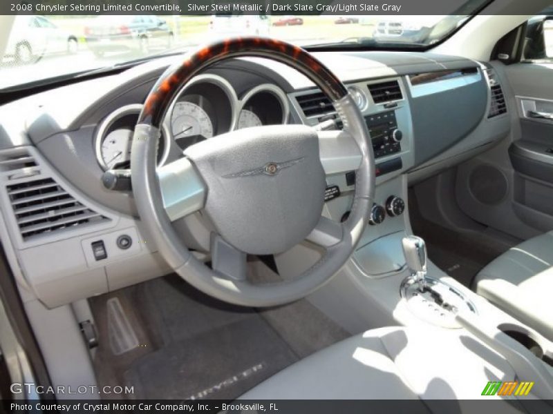 Silver Steel Metallic / Dark Slate Gray/Light Slate Gray 2008 Chrysler Sebring Limited Convertible