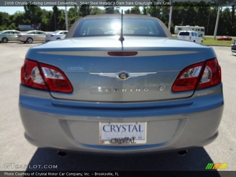 Silver Steel Metallic / Dark Slate Gray/Light Slate Gray 2008 Chrysler Sebring Limited Convertible