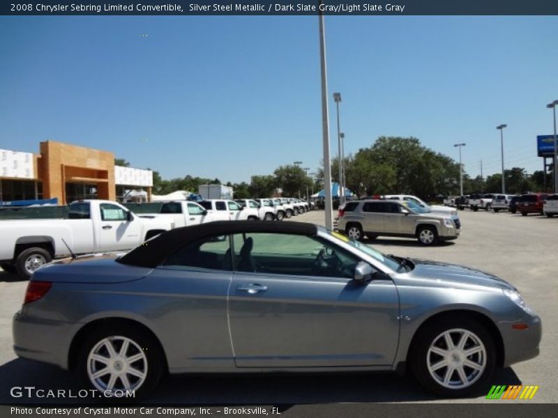 Silver Steel Metallic / Dark Slate Gray/Light Slate Gray 2008 Chrysler Sebring Limited Convertible