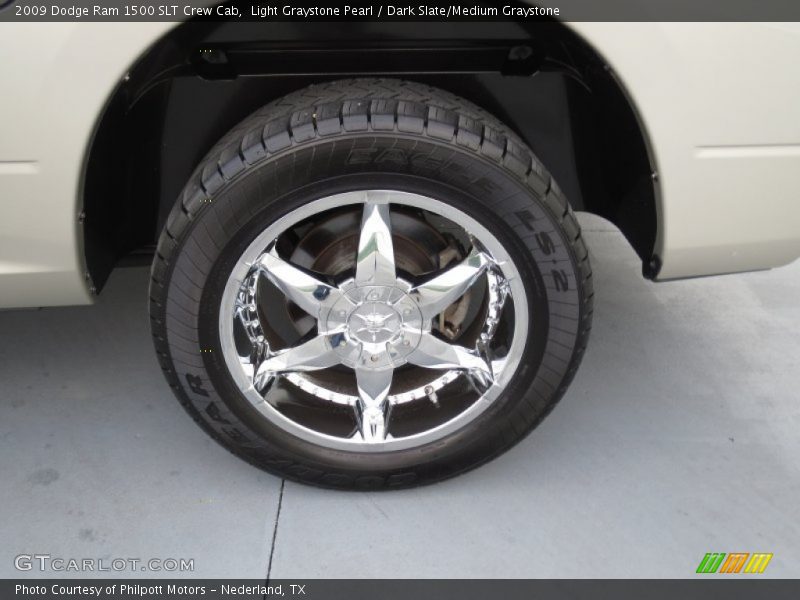 Light Graystone Pearl / Dark Slate/Medium Graystone 2009 Dodge Ram 1500 SLT Crew Cab