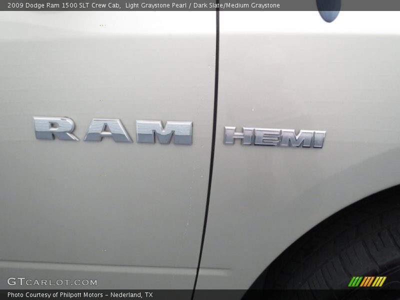 Light Graystone Pearl / Dark Slate/Medium Graystone 2009 Dodge Ram 1500 SLT Crew Cab