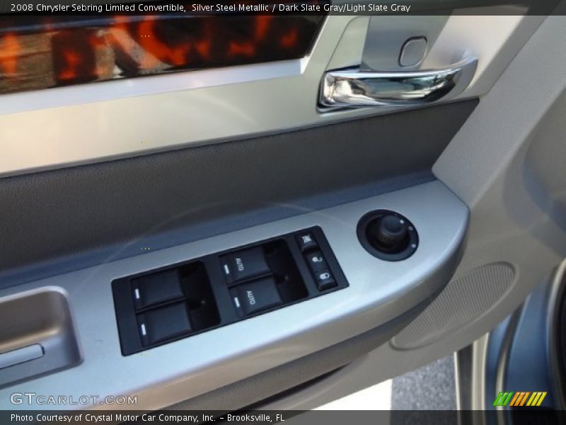 Silver Steel Metallic / Dark Slate Gray/Light Slate Gray 2008 Chrysler Sebring Limited Convertible