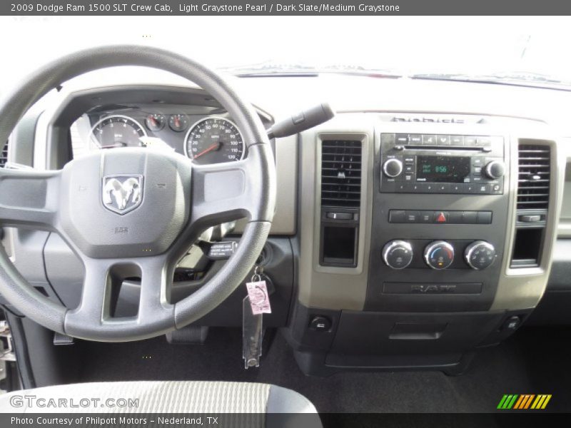 Light Graystone Pearl / Dark Slate/Medium Graystone 2009 Dodge Ram 1500 SLT Crew Cab
