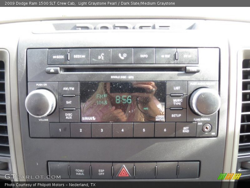 Light Graystone Pearl / Dark Slate/Medium Graystone 2009 Dodge Ram 1500 SLT Crew Cab