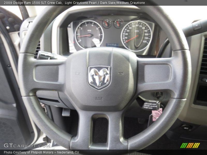 Light Graystone Pearl / Dark Slate/Medium Graystone 2009 Dodge Ram 1500 SLT Crew Cab