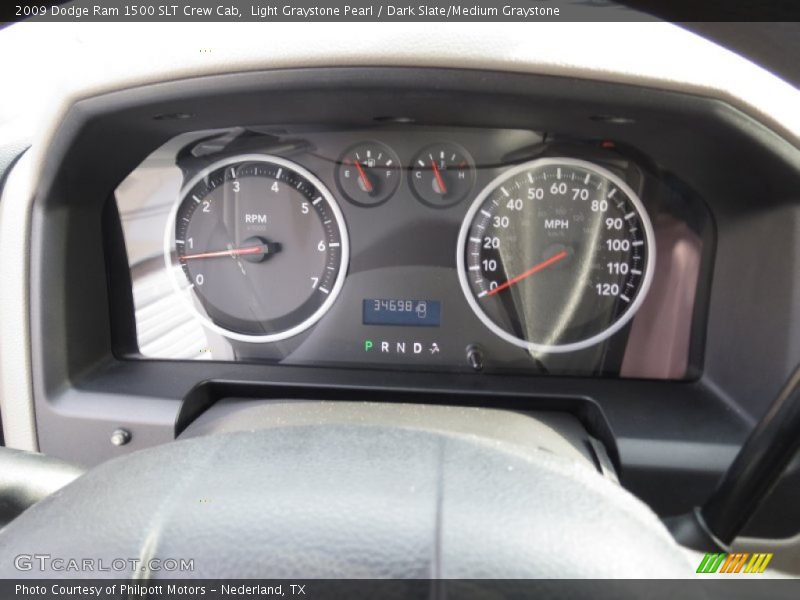 Light Graystone Pearl / Dark Slate/Medium Graystone 2009 Dodge Ram 1500 SLT Crew Cab