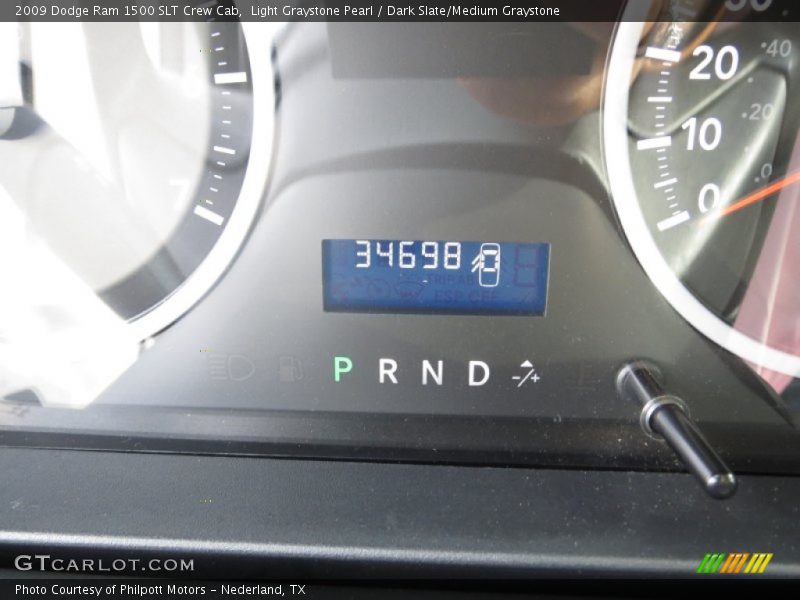 Light Graystone Pearl / Dark Slate/Medium Graystone 2009 Dodge Ram 1500 SLT Crew Cab