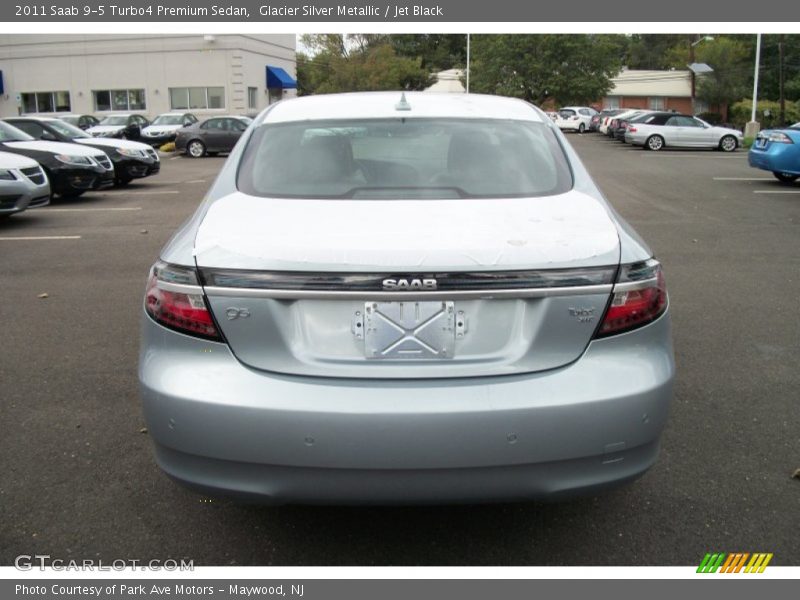 Glacier Silver Metallic / Jet Black 2011 Saab 9-5 Turbo4 Premium Sedan