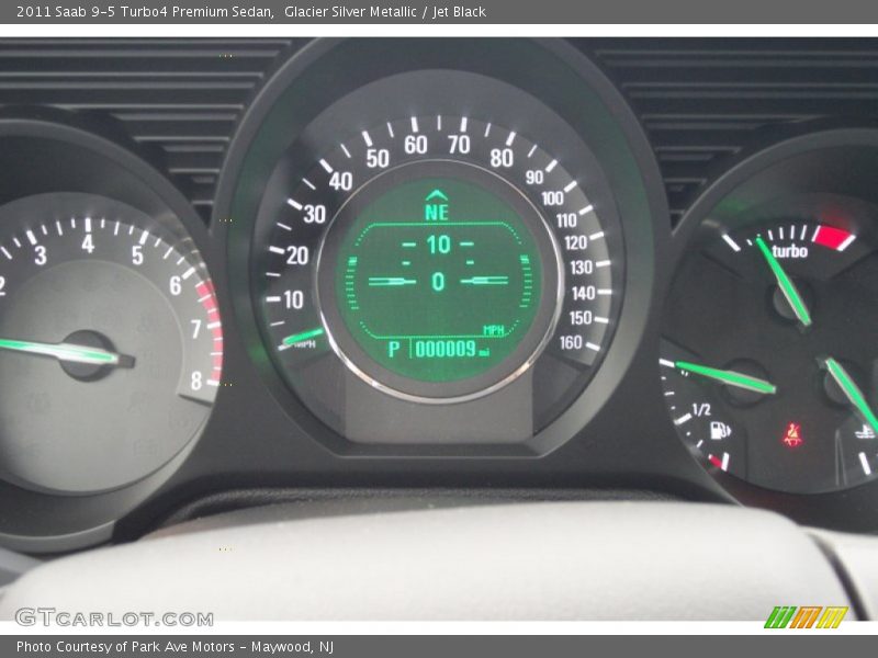 Glacier Silver Metallic / Jet Black 2011 Saab 9-5 Turbo4 Premium Sedan