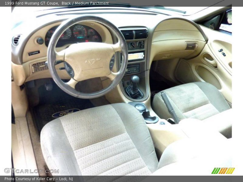 Medium Parchment Interior - 1999 Mustang GT Coupe 