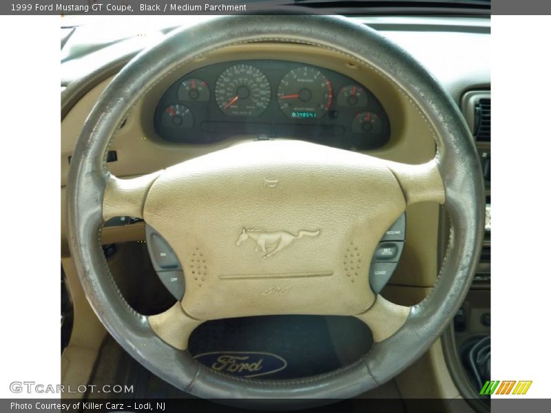 Black / Medium Parchment 1999 Ford Mustang GT Coupe