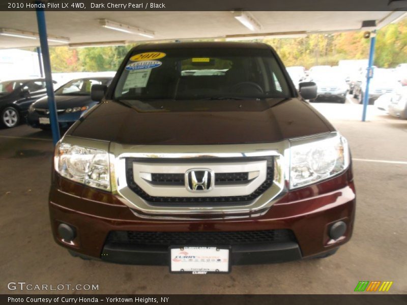 Dark Cherry Pearl / Black 2010 Honda Pilot LX 4WD