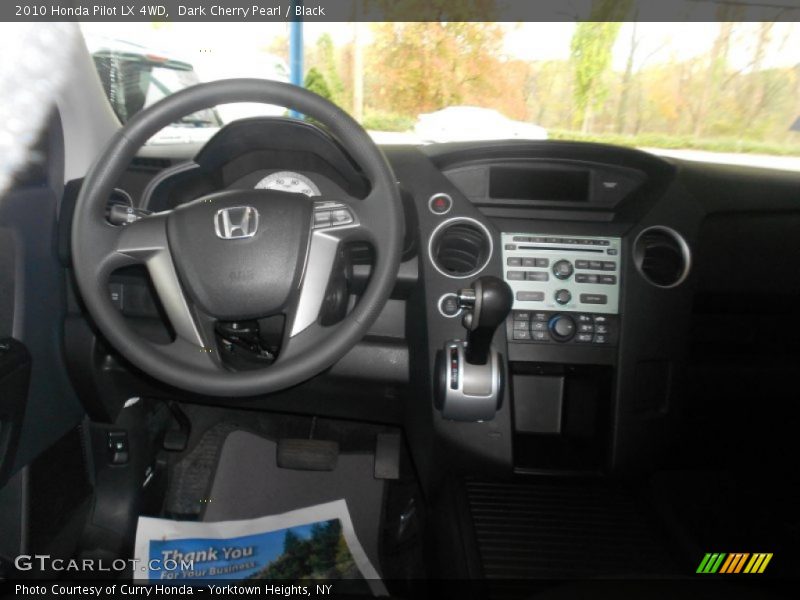 Dark Cherry Pearl / Black 2010 Honda Pilot LX 4WD