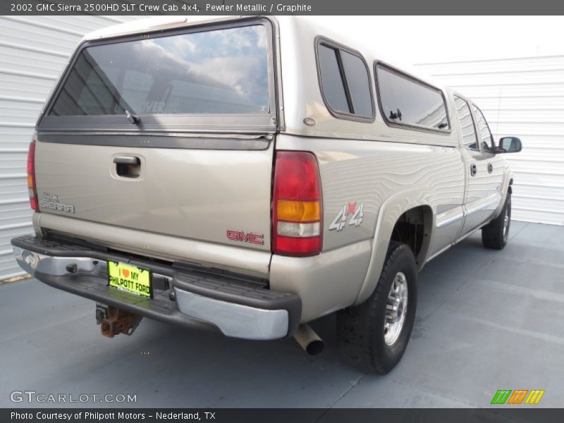 Pewter Metallic / Graphite 2002 GMC Sierra 2500HD SLT Crew Cab 4x4