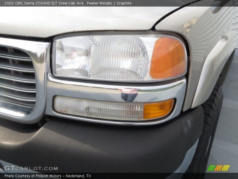 Pewter Metallic / Graphite 2002 GMC Sierra 2500HD SLT Crew Cab 4x4