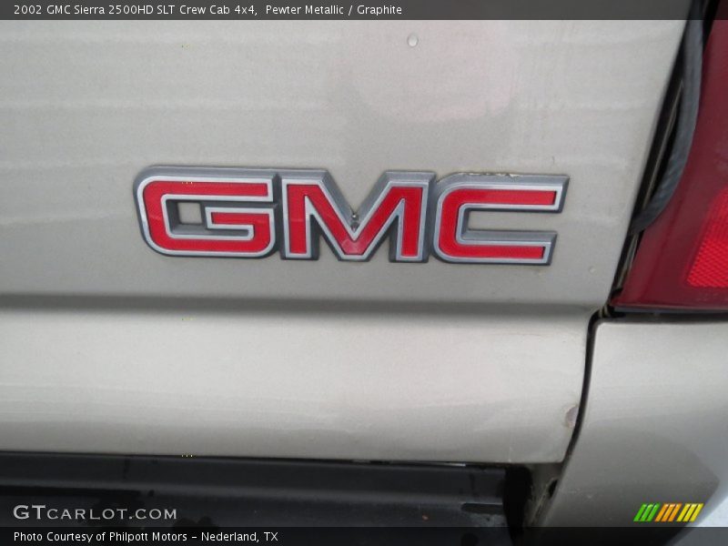 Pewter Metallic / Graphite 2002 GMC Sierra 2500HD SLT Crew Cab 4x4