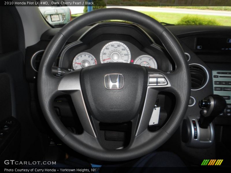 Dark Cherry Pearl / Black 2010 Honda Pilot LX 4WD