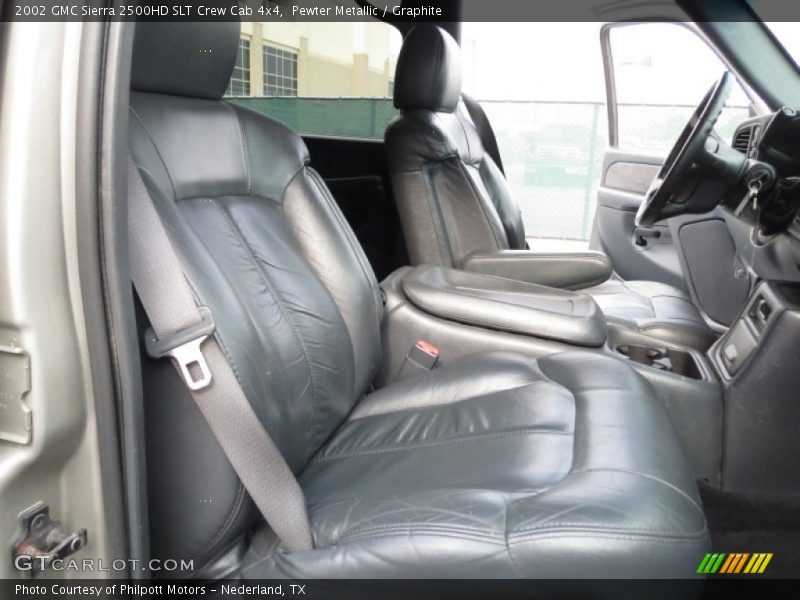 Pewter Metallic / Graphite 2002 GMC Sierra 2500HD SLT Crew Cab 4x4