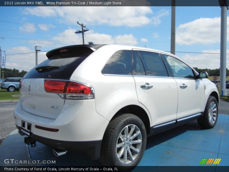 White Platinum Tri-Coat / Medium Light Stone 2013 Lincoln MKX FWD