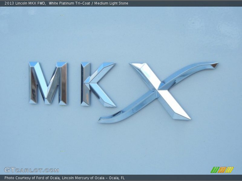 White Platinum Tri-Coat / Medium Light Stone 2013 Lincoln MKX FWD