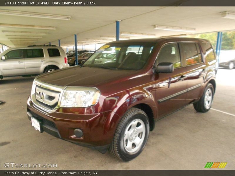 Dark Cherry Pearl / Black 2010 Honda Pilot LX 4WD