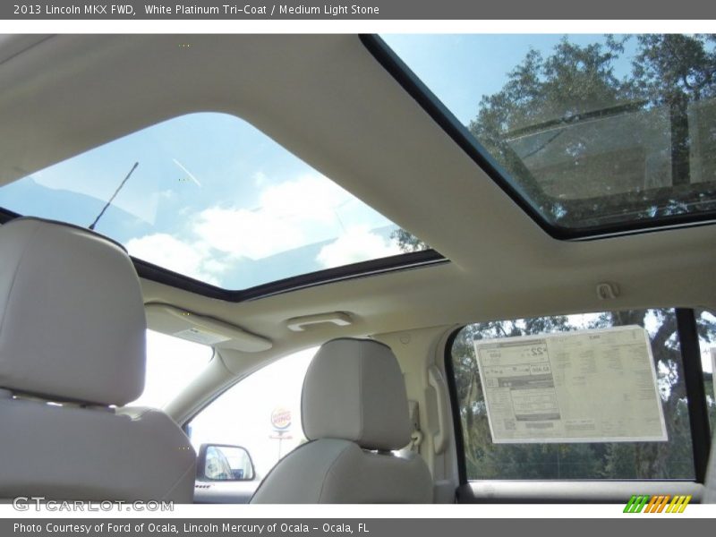 White Platinum Tri-Coat / Medium Light Stone 2013 Lincoln MKX FWD