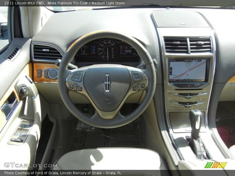 White Platinum Tri-Coat / Medium Light Stone 2013 Lincoln MKX FWD