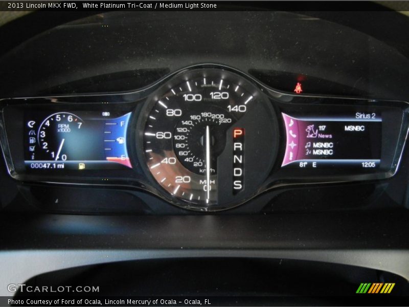 White Platinum Tri-Coat / Medium Light Stone 2013 Lincoln MKX FWD
