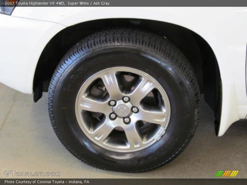 Super White / Ash Gray 2007 Toyota Highlander V6 4WD